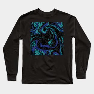 Seigaiha Spiral Long Sleeve T-Shirt